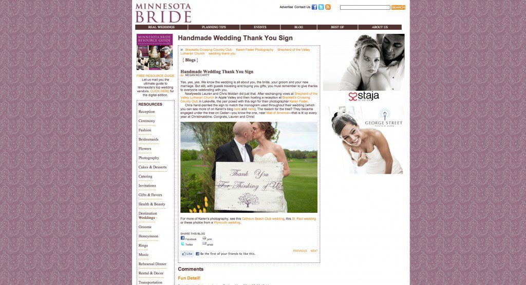 MN bride blog chris and Lauren