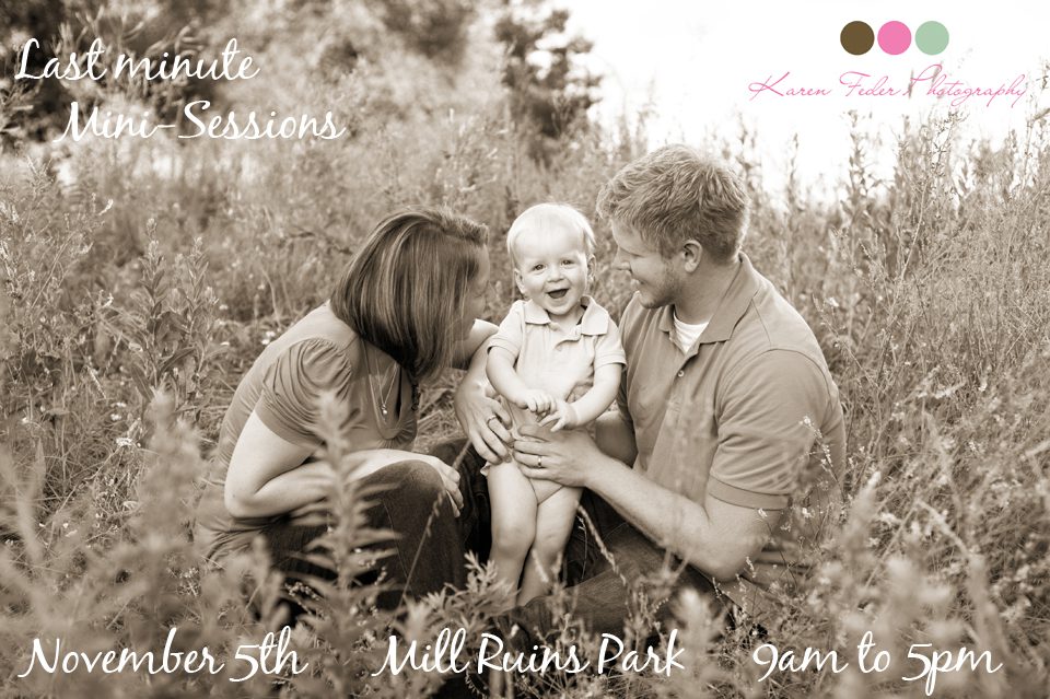 Last minute mini sessions