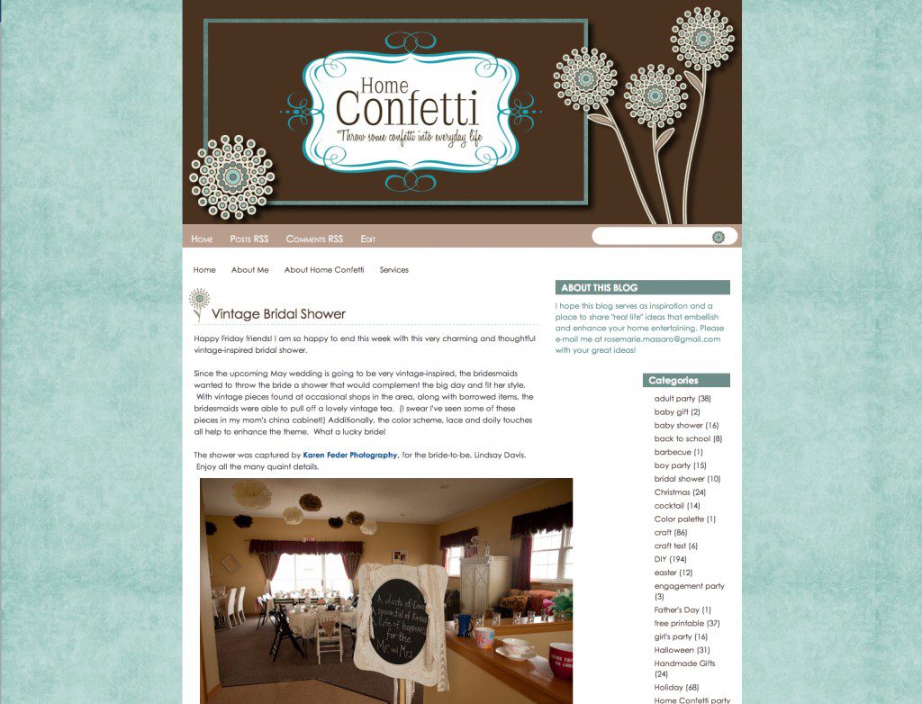 home confetti