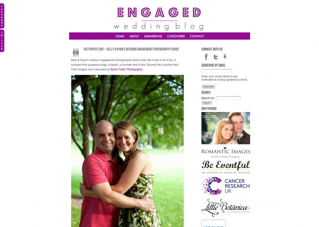 Engaged wedding blog