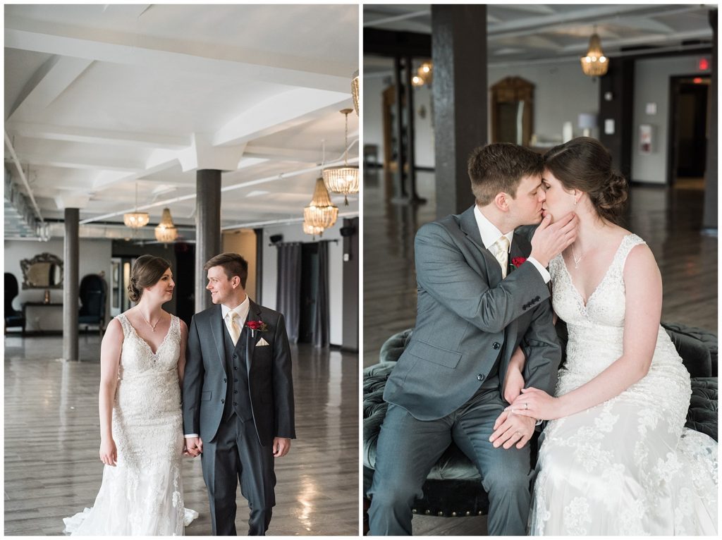Minneapolis Red and Grey Lumber Exchange Wedding by Karen Feder Photography