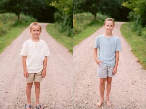 Summer family photos at Lowry Nature Center with teens and school-aged siblings