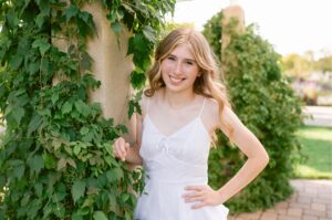 Golden Hour senior session at Longfellow gardens in Minneapolis, MN