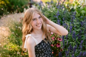 Golden Hour senior session at Longfellow gardens in Minneapolis, MN
