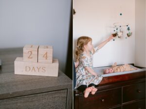Nursery session with newborn