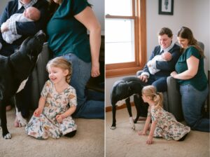 Family photos with newborn in eagan, MN