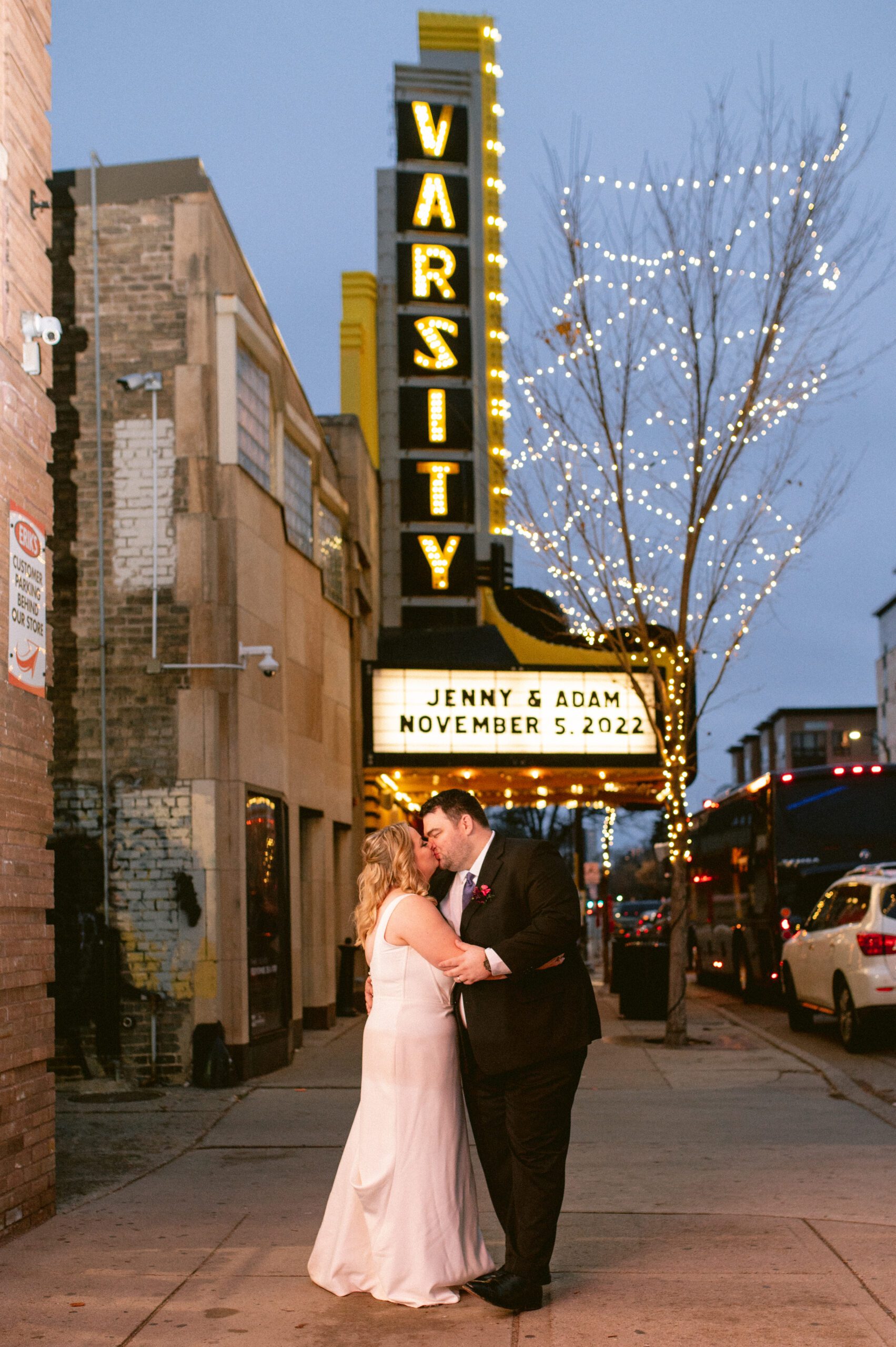 Varsity Theater wedding