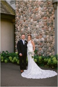 Courtney and Drew's wedding portraits at Rush Creek Golf Club in Maple Grove, Minnesota