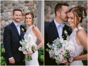 Courtney and Drew's wedding portraits at Rush Creek Golf Club in Maple Grove, Minnesota