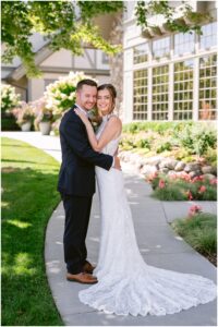 Courtney and Drew's wedding portraits at Rush Creek Golf Club in Maple Grove, Minnesota