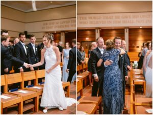 Courtney and Drew wedding ceremony at Holy Name of Jesus Catholic Church in Wayzata Minnesota