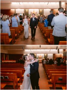 Courtney and Drew wedding ceremony at Holy Name of Jesus Catholic Church in Wayzata Minnesota