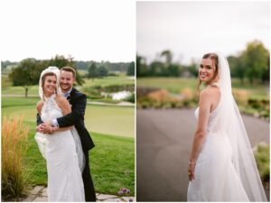 Courtney and Drew's wedding portraits at Rush Creek Golf Club in Maple Grove, Minnesota