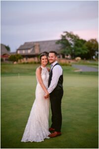Courtney and Drew's wedding portraits at Rush Creek Golf Club in Maple Grove, Minnesota